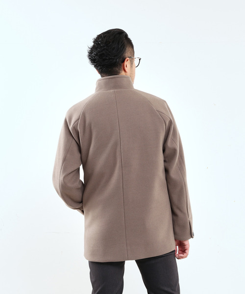 「MEN'S MELROSE」 ステンカラーコート 5 チャコールグレー メンズ_画像4