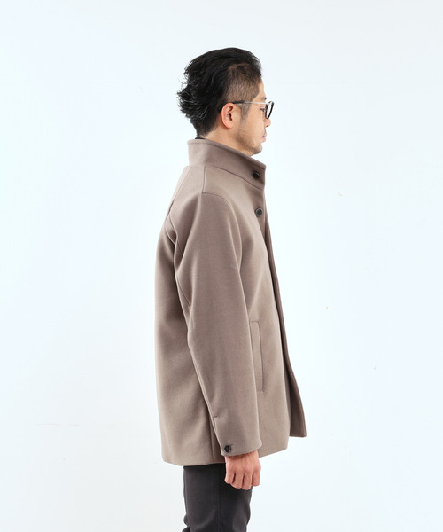 「MEN'S MELROSE」 ステンカラーコート 5 チャコールグレー メンズ_画像5