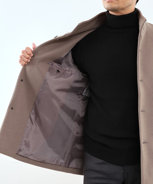 「MEN'S MELROSE」 ステンカラーコート 5 チャコールグレー メンズ_画像8