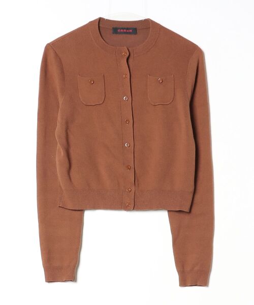 CABaN カーディガン CABaN（キャバン） ニットカーディガン X-SMALL ブラウン レディース