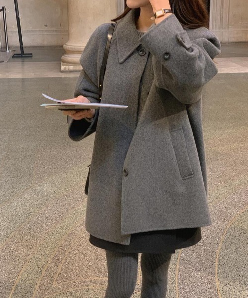 グレー ダッフルコート グレー ダッフルコート