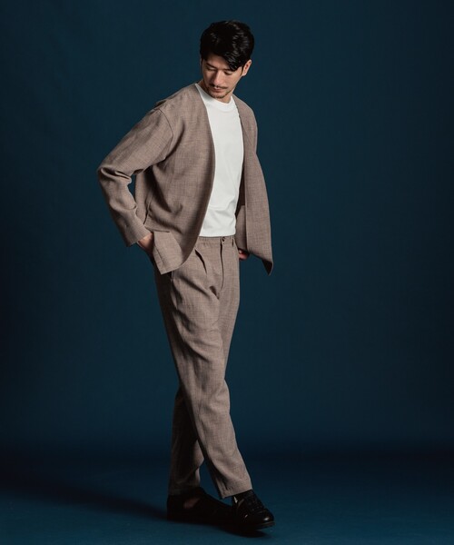 「THE SHOP TK 」 イージーパンツ 03 チャコールグレー メンズ_画像5