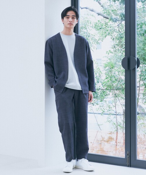「THE SHOP TK 」 イージーパンツ 03 チャコールグレー メンズ_画像9