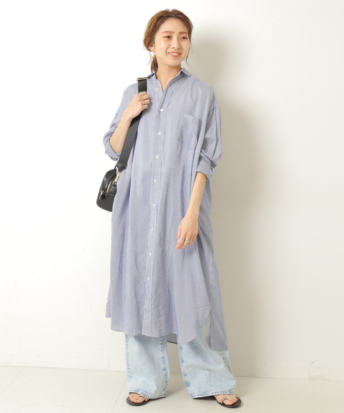 TICCA（ティッカ） シャツワンピース FREE イエロー レディース