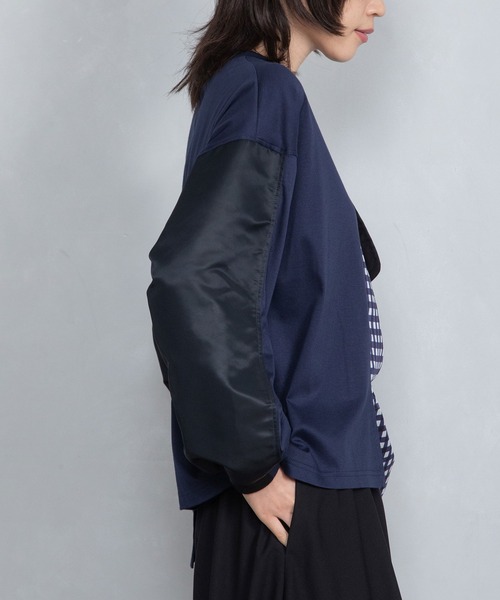 「MARECHAL TERRE」 長袖カットソー MEDIUM ブラック系その他 レディース_画像5