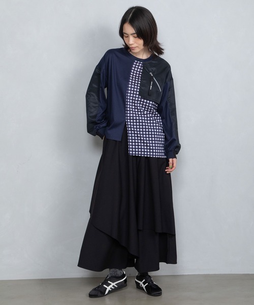 「MARECHAL TERRE」 長袖カットソー MEDIUM ブラック系その他 レディース_画像7