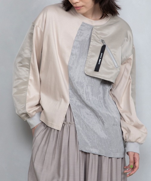 「MARECHAL TERRE」 長袖カットソー MEDIUM ブラック系その他 レディース_画像9