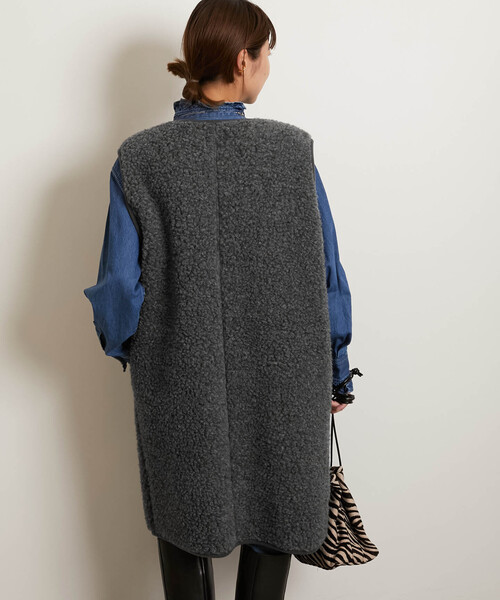 「COLD BREAKER」 ベスト FREE チャコールグレー レディース_画像8