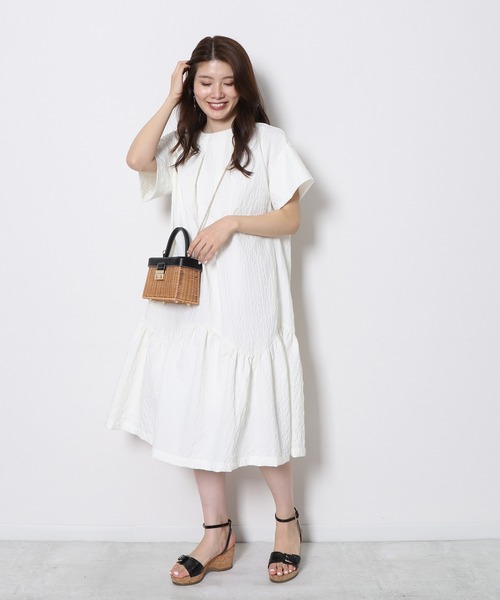 「Re.Verofonna」 半袖ワンピース MEDIUM ブルー レディース_画像4