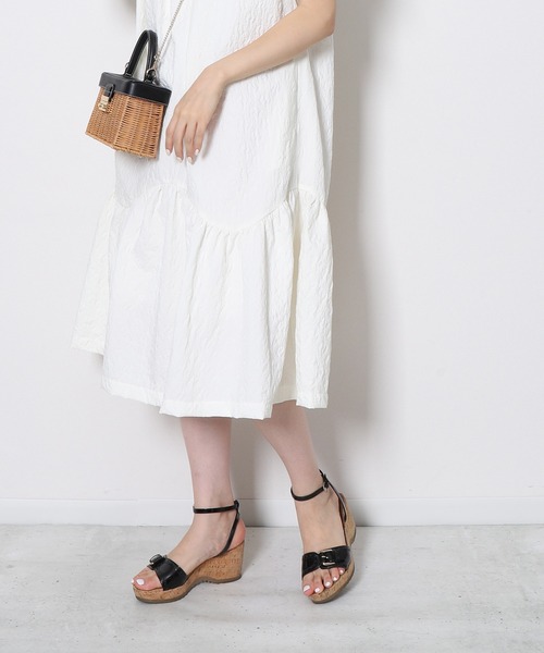 「Re.Verofonna」 半袖ワンピース MEDIUM ブルー レディース_画像7