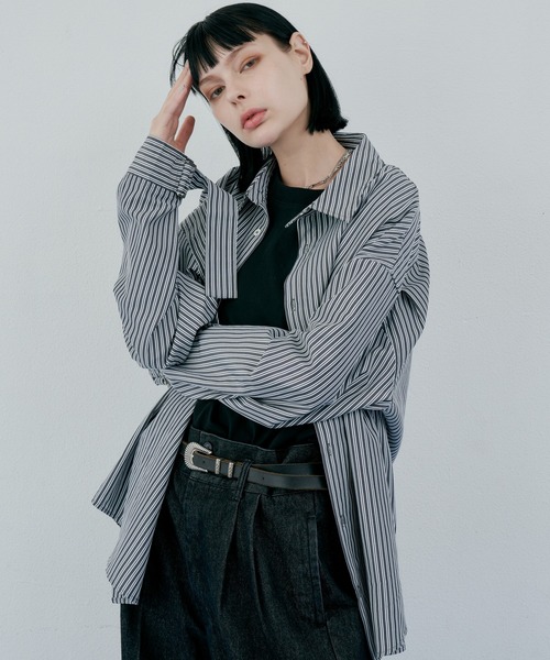 「AIVER」 長袖シャツ SMALL ホワイト メンズ_画像5