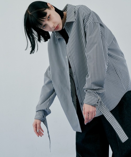 「AIVER」 長袖シャツ SMALL ホワイト メンズ_画像8