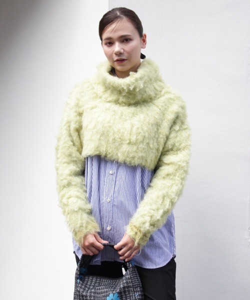 「H.A.K」 長袖シャツ FREE ブルー レディース_画像3