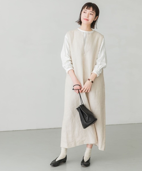 「かぐれ」 ノースリーブワンピース FREE ナチュラル レディース ノースリーブＡラインワンピース | natural couture(ナチュラルクチュール)レディース | PAL CLOSET(パルクローゼット) -  パルグループ公式ファッション通販サイト