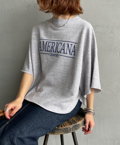 AMERICANA（アメリカーナ） トレーナー スウェット 別注 ロゴプリント