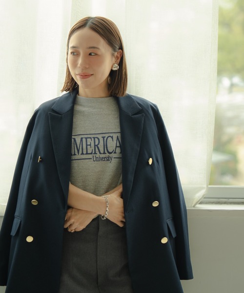 美品　Americama アメリカーナ　カットオフスウェット AMERICANA（アメリカーナ） トレーナー スウェット カットオフ