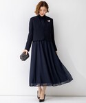 ドレス ドットクレープシフォン ドレスの詳細画像2
