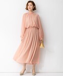 ドレス ドットクレープシフォン ドレスの詳細画像3