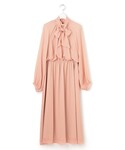 ドレス ドットクレープシフォン ドレスの詳細画像4