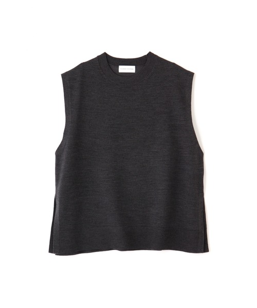 human woman（ヒューマンウーマン） ニットベスト MEDIUM ネイビー