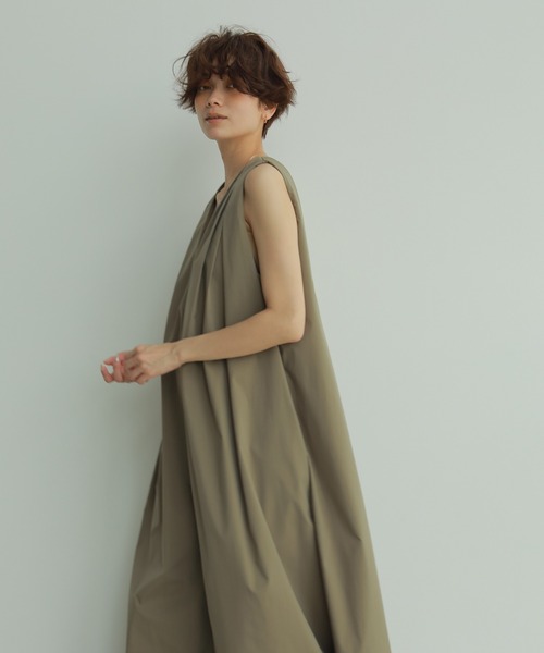 「ETRE TOKYO」 ノースリーブワンピース S ブラック レディースの画像