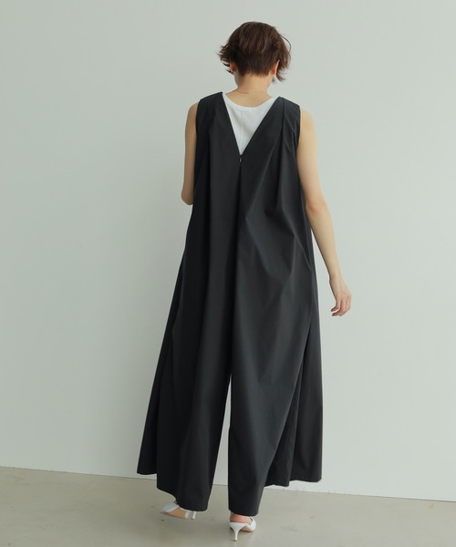「ETRE TOKYO」 ノースリーブワンピース S ブラック レディースの画像