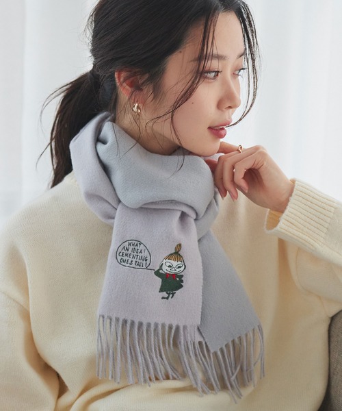 MOOMIN（ムーミン） ストール マフラー 特別仕様のBOX入 リトルミイ