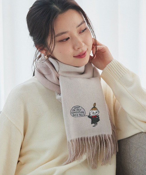 MOOMIN（ムーミン） ストール マフラー 特別仕様のBOX入 リトルミイ