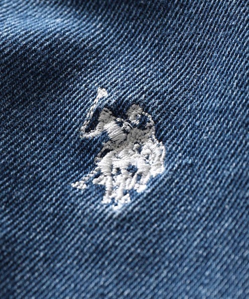 「U.S. POLO ASSN.」 デニムパンツ LARGE ブラック メンズ_画像6