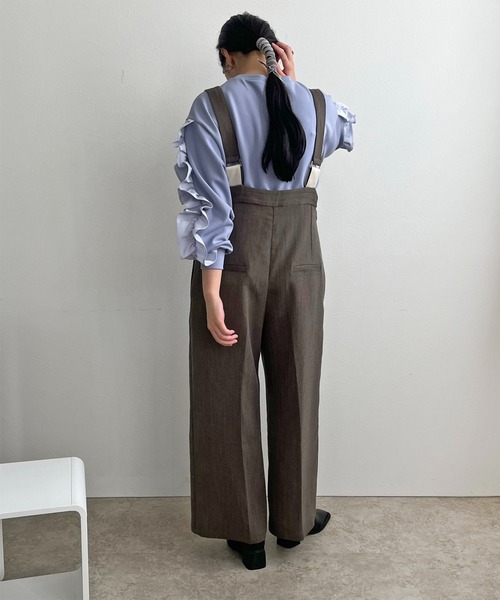 「LHELBIE」 パンツ M ブラウン レディース_画像3