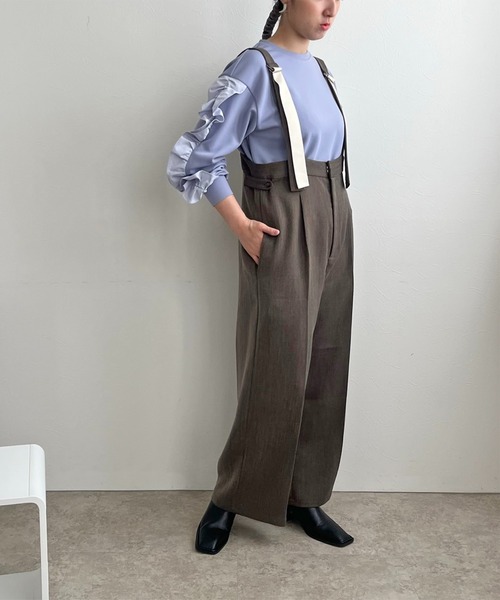 「LHELBIE」 パンツ M ブラウン レディース_画像4