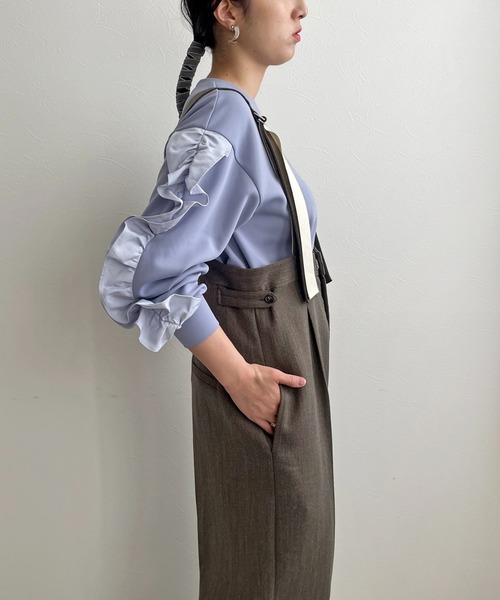 「LHELBIE」 パンツ M ブラウン レディース_画像6