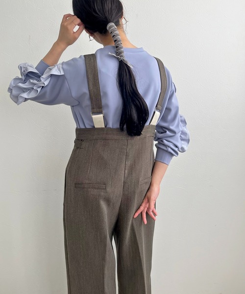 「LHELBIE」 パンツ M ブラウン レディース_画像7