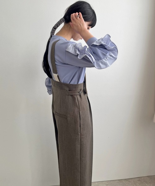 「LHELBIE」 パンツ M ブラウン レディース_画像8