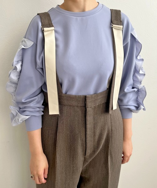 「LHELBIE」 パンツ M ブラウン レディース_画像9