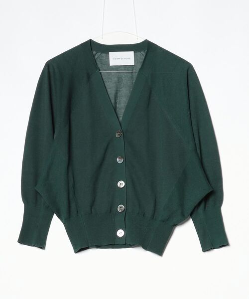 ADAM ET ROPE'（アダムエロペ） ニットカーディガン FREE グリーン