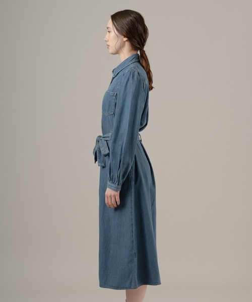 Levi's（リーバイス） シャツワンピース ロングスリーブ マキシドレス