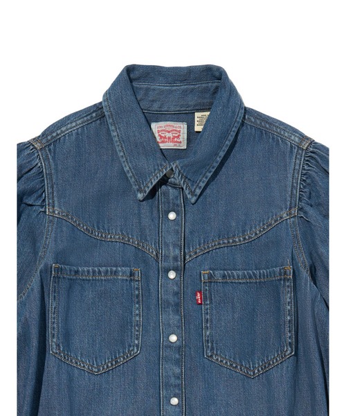 Levi's（リーバイス） シャツワンピース ロングスリーブ マキシドレス