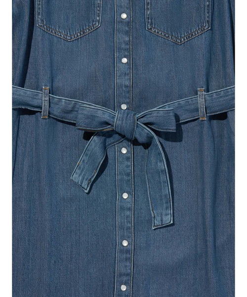 Levi's（リーバイス） シャツワンピース ロングスリーブ マキシドレス