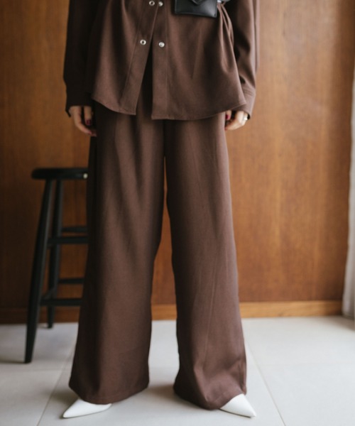 「HANNE」 パンツ MEDIUM ブラウン レディース_画像3