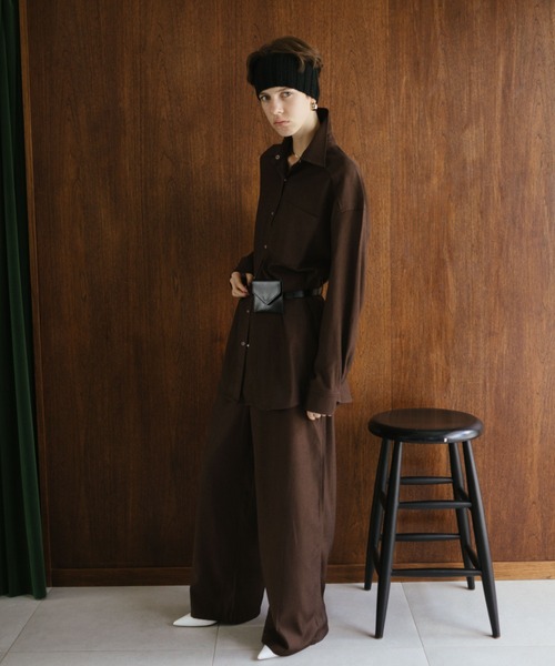 「HANNE」 パンツ MEDIUM ブラウン レディース_画像5
