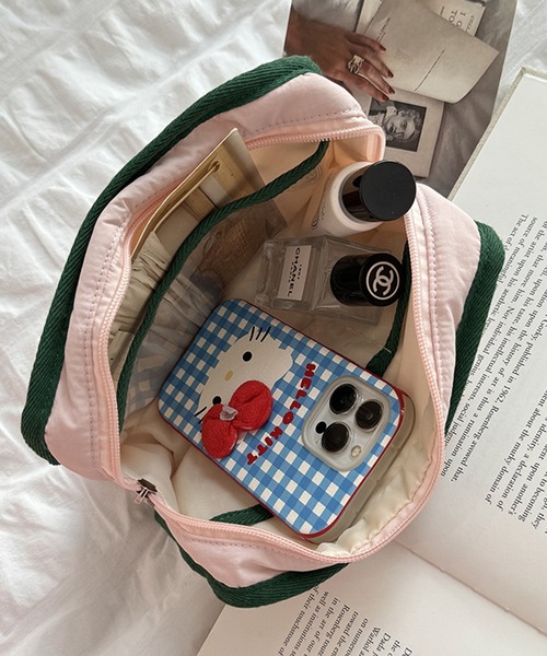 IRADOWL（アイラドール） ポーチ バイカラースクエアポーチ レディース