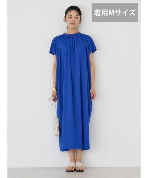 「AMERICAN HOLIC」 半袖ワンピース L ブルー レディース_画像8