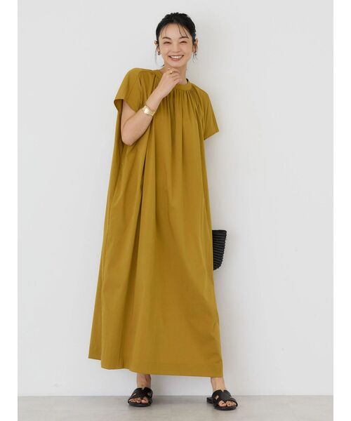 「AMERICAN HOLIC」 半袖ワンピース L ブルー レディース_画像9