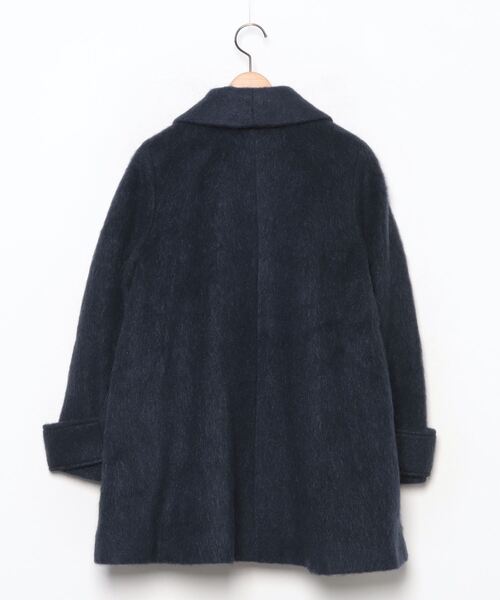 「Khaju」 コート 36 ネイビー レディース_画像2