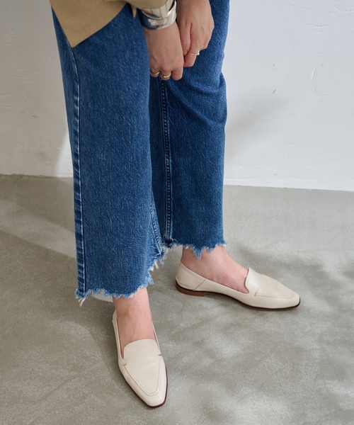 「LE TALON」 シューズ 24cm アイボリー レディース_画像6