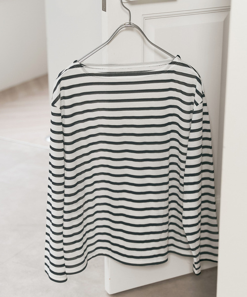 tシャツ シアーボーダーTシャツ レディースの画像