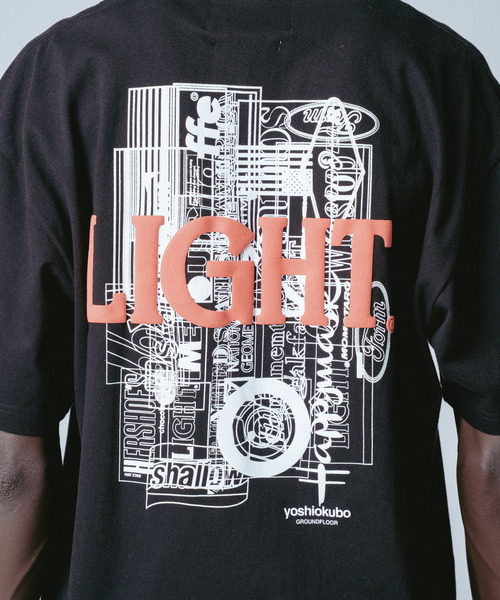 tシャツ yoshiokubo ヨシオクボ S S T 3D LIGHT 3DグラフィックプリントTシャツ YKS26111