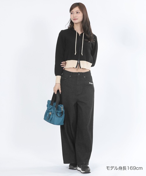 MARY QUANT（マリークヮント） パーカー マリークワント フードロゴ