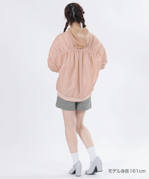 MARY QUANT（マリークヮント） パーカー マリークワント フードロゴ